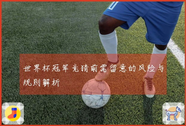 世界杯冠军竞猜前需留意的风险与规则解析