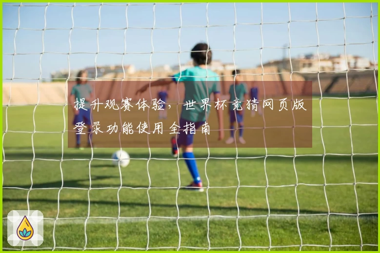 提升观赛体验，世界杯竞猜网页版登录功能使用全指南