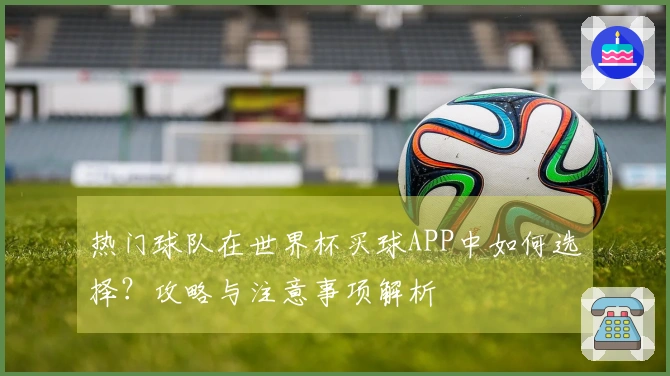 热门球队在世界杯买球APP中如何选择?攻略与注意事项解析